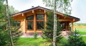 Деревянный дом из клееного профилированного бруса 99 м2
