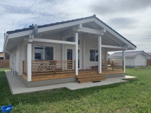 Дом из клееного бруса 82 м2